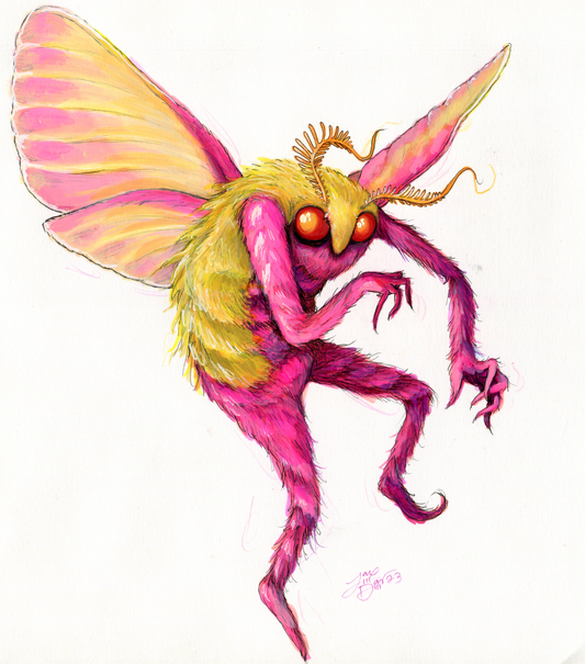 Rosy Maple Mothman (LIMITED PRINTS)