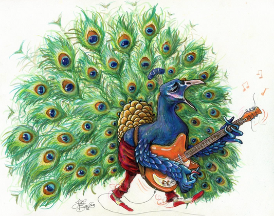 Palmer the Peacock (ORIGINAL ARTWORK)