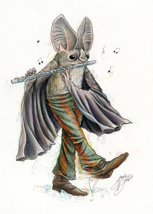 Flute Bat (SIGNED PRINT)