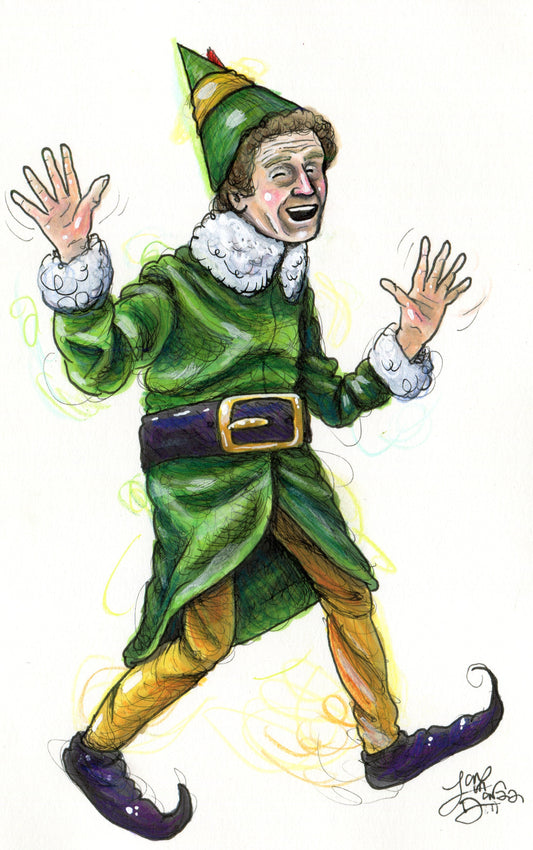 Buddy the Elf (ORIGINAL ARTWORK)